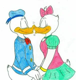 Donald Duck And Daisy In Love
