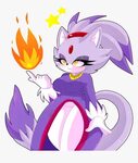 Blazie The Beautiful Kitty - Thicc Blaze The Cat, HD Png Dow