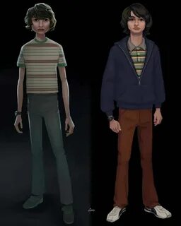 Mike Wheeler concept art from the cancelled Stranger Things 