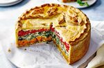 Rainbow picnic pie Recipe Tesco real food, Picnic pie recipe