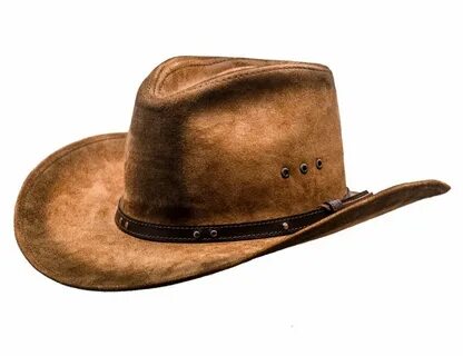 Buckaroo real leather cowboy hat western old west cattleman 