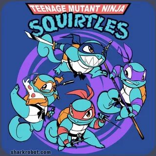 Teenage Mutant Ninja Squirtles T-shirt by sharkrobot.com I'd