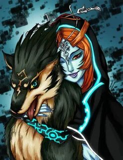 Wolf Link and Midna in her true form X3 Legend of zelda midn