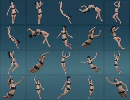 Flying Poses for Genesis 2 Female(s) and Genesis 3 Female(s)