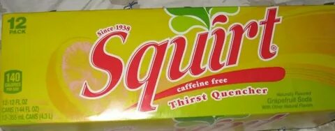Лимонад Squirt Grapefruit Soda 12 Pack of Cans Thirst Quench
