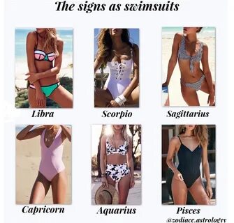 The Signs as Swimsuits cancerian n' zodiac Zodiac sign fashi