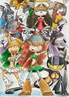 Rayman Legends Princesses by https://www.deviantart.com/soul