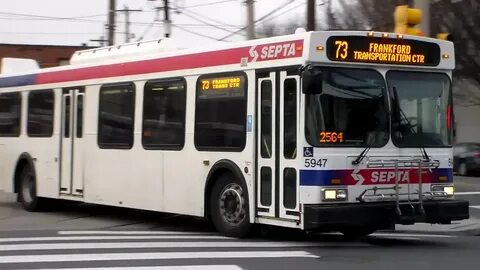 SEPTA BUS: NEW FLYER D40LF 5947 ON ROUTE: 73 - YouTube