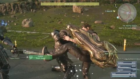 Final Fantasy 15 Use Royal Guard Skill with Legendary Shield