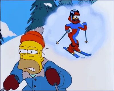 #thesimpsons #toons #cartoon #animation #thoughts #skiing #s