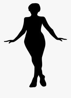 Silhouette Woman Female Clip Art - Silhouette Plus Size Wome