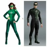 His and hers green lantern Costumes