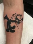 Cool Felix the Cat tattoo laughing his head off Tattoos, Uni