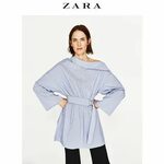 Купить женская рубашка 米 柒 西 班 牙 代 购 17 款 zara 女 装 府 绸 金 属 装
