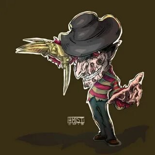 Freddy Krueger-Chibi-fan art by https://www.deviantart.com/c