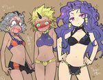 Safebooru - 3girls : aqua eyes battle tendency bikini blonde