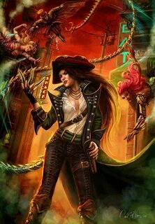 Steampunk Fantasy Art Hero Character Urban Pirate Rouge Etsy