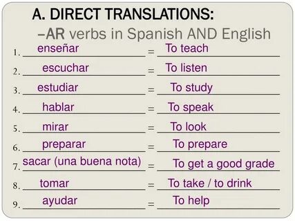 PPT - OBJECTIVOS: To recognize verbs in Spanish. To conjugat