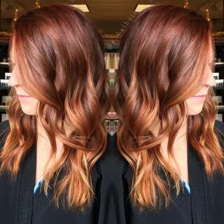 Red hair. Copper toned balayage Balayage, Cabelo lindo, Cabe