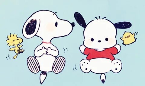 ス ヌ-ヒ-と ホ チ ャ ッ コ Cute cartoon wallpapers, Snoopy wallpaper,