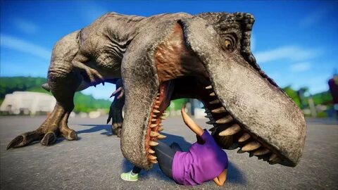 T REX vs Spinosaurus vs Acrocanthosaurus Breakout & Fight - 