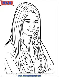 Selena Gomez Coloring Pages Coloring Pages - AZ Coloring Pag