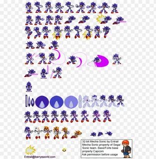 mecha sonic sprites PNG image with transparent background TO