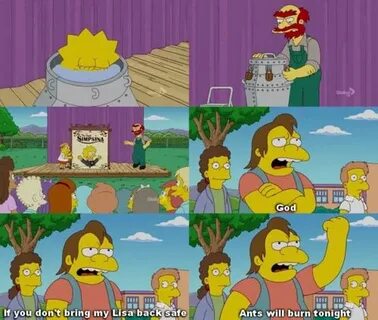 Nelson LOVES Lisa, hopefully if she's still alive... Simpson