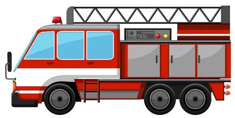Fire truck with ladder 292643 Vector Art at Vecteezy