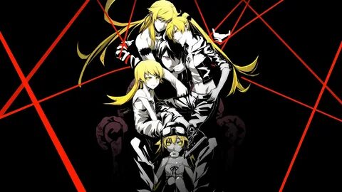 Araragi Koyomi selective coloring Monogatari Series #blonde 