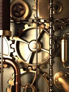 engrenages.gif (600 × 800) Steampunk clock, Clockwork, Rain 