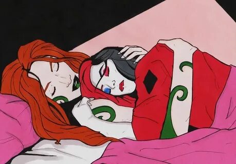 Pin on Poison ivy and Harley Quinn Artwork