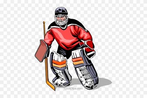Hockey Goalie Royalty Free Vector Clip Art Illustration - Ic