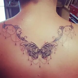 Butterfly & Lace Butterfly tattoos for women, Delicate tatto