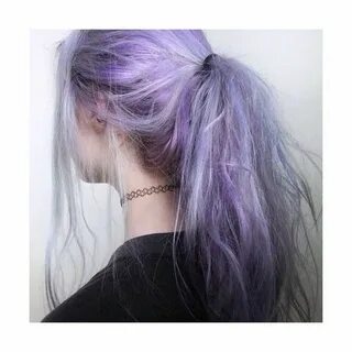 purple purple hair pastel hair ponytail Edgy pastel goth pas