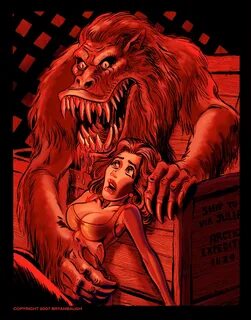 Bryan Baugh - Creepshow: The Crate gotcha in 2019 Horror art