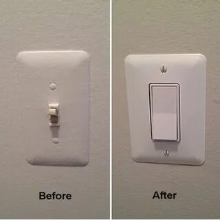 Replacing a Toggle Light Switch With a Rocker Switch Light s