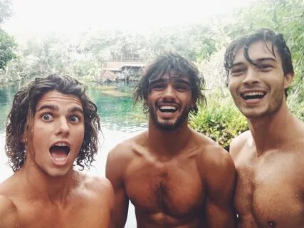 The boys on set today for H&M ! @jayalvarrez , Chico lawbows