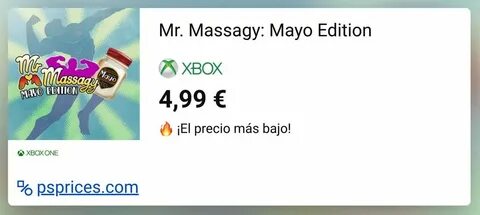 Mr. Massagy: Mayo Edition on XOne - price history, screensho