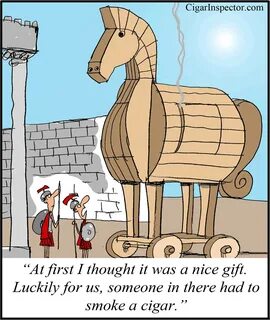 Trojan Horse clipart cartoon - Pencil and in color trojan ho