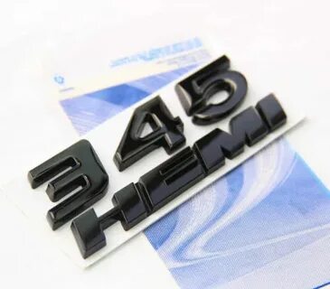 Купити 2 OEM Black 345 HEMI Emblem Badge decal 3D Dodge Chal