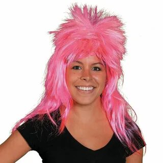 Pink Neon Mullet Wig Oriental Trading Mullet wig, Wigs, Cost