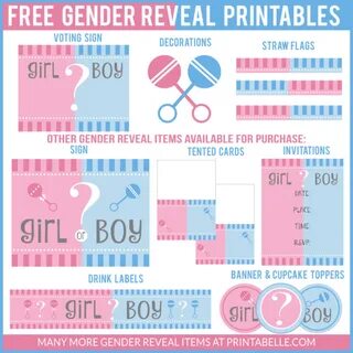 Gender Reveal Baby Shower Question Printables Baby shower ge