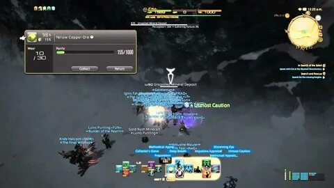 FINAL FANTASY XIV - Gathering Collections - Miner - YouTube