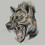 Dan Jones trên Instagram: "Angry fella #hyena #hyenatattoo" 