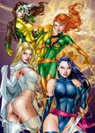 Rogue, Phoenix, White Queen, Psylocke Marvel girls, Marvel h