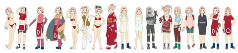 Sakura Haruno Outfit Color NARUTO Sakura haruno, Color, Saku