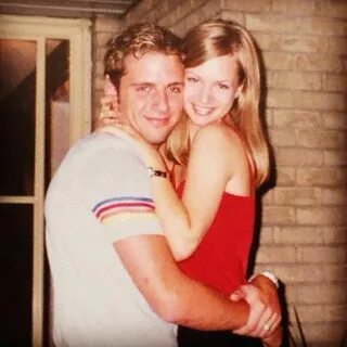 A. J. Cook and her husband, when they were young. Aj cook, C