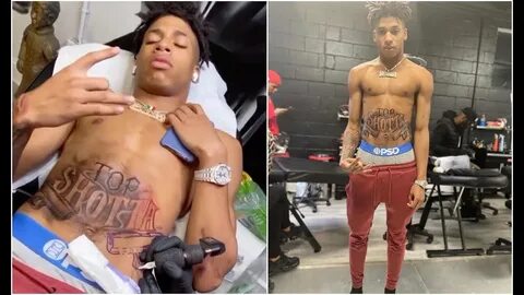 NLE Choppa Can Handle The Pain Of Getting A New Stomach Tatt