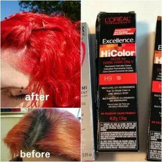 L Oreal Hicolor Hilights For Dark Hair Only In Red / This is